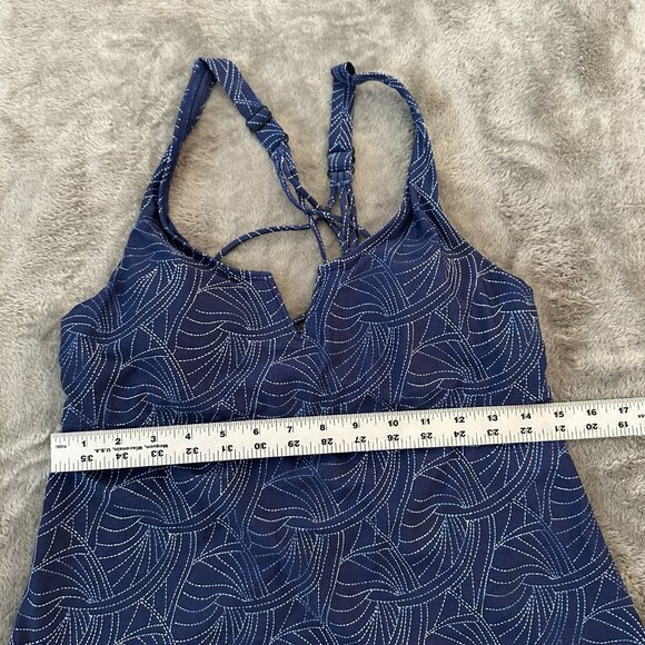 Title Nine Swimsuit Tankini Top Navy Blue Underwire Women's 36 C - Picture 6 of 6